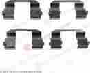 084-1436 0841436 Beck Arnley New Disc Brake Hardware Kit 049797420844