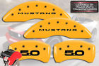 10198sm50yl Mgp Caliper Covers Ford Mustang Front Rear Yellow Brake Disc