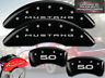 10201sm52bk Mgp Caliper Covers Ford Mustang Gt Piston Front Rear Black