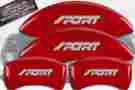 10229ssp1rd Mgp Caliper Covers 2013-2016 Ford Explorer Sport Front Rear Brake Disc Cover No Bolts
