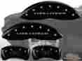 12181scbrbk Mgp Caliper Covers 2011-2016 Dodge Challenger R T Se Sxt Front Rear Black Brake Cover