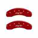 12197srt1rd Mgp Caliper Cover Set Of 4 Rt1 Truck Logo Red Aluminum