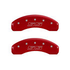 14002sss1rd Mgp Caliper Covers Engraved Front Rear Avalanche Red 889873007374