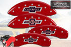 14005sbanrd Mgp Caliper Covers Chevrolet Silverado Front Rear Red Brake