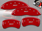 17205smgprd Mgp Caliper Covers Front Rear Red Brake Disc Set
