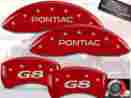 18011spg8rd Mgp Caliper Covers 2008-2009 Pontiac G8 Front Rear Red Brake Disc 4pc Set