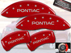 18026spoprd Mgp Caliper Covers 2000-2005 Pontiac Bonneville Front Rear Red Brake Disc