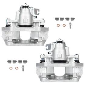 12602076 1autopowerstore Rear Left Right Brake Calipers With Bracket For 2009-2011 Lincoln Mks Ford Flex