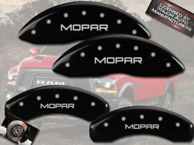 55001smopbk 2011-2018 Dodge Ram 1500 Front Rear Black Mgp Brake Disc Caliper Covers Mopar