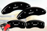 28189smgpbk Mgp Caliper Covers Kona Turbo Front Rear Black Brake Disc