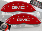 34012fgmcrd Mgp Caliper Covers Gmc Yukon Front Red Engraved Brake Disc