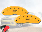 34012fmgpyl Mgp Caliper Covers Gmc Yukon Front Yellow Engraved Brake Disc
