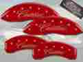 35008scadrd Mgp Caliper Covers 2013-2015 Cadillac Xts Front Rear Red Brake Disc 4pc Set