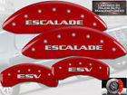 35015sesvrd Mgp Caliper Covers Cadillac Escalade Esv Front Rear Red Brake
