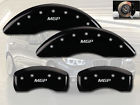 22101smgpbk 4.6is Mgp Caliper Covers 2002-2006 Bmw X5 Front Rear Black Brake Disc 4pc Set