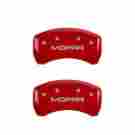 42006smoprd Mgp Caliper Cover Silver Mopar Log Powder Coated Red Aluminum 633090558375