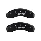 42007smopmb Mgp Caliper Cover 4-pk Mopar Logo Powder Coated Matte Black Aluminum