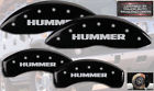 52002shumbk Mgp Caliper Covers Hummer Front Rear Black Engraved Brake Disc