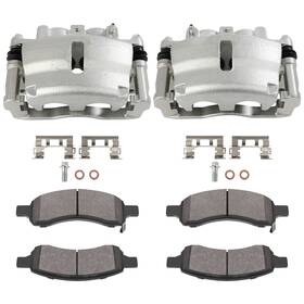 Ac848aa477tor A-carparts Pair Front Brake Calipers And Ceramic Pads For 2009-2017 Chevrolet Traverse