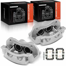 A-premium 445018064072 Disc Brake Caliper Assembly With Bracket Front Select Kia Hyundai Models Read