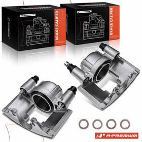 56489 A-premium Pair Front Disc Brake Calipers For Chevrolet Tahoe 1995-2000 Gmc Yukon