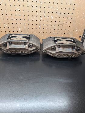 45019-sja-a00 Acura 2005-2012 Rl Advics Front Left Right 4 Piston Brake Calipers Set Pair Oem