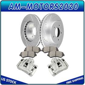 Am835aa562tor Amortors Front Brake Calipers Rotors And Ceramic Pads Set For 2002-2007 Jeep Liberty