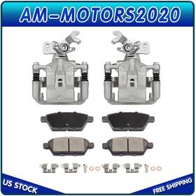 Am835aa572tor Amortors Rear Brake Calipers And Ceramic Pads Set Fits 2006-2012 Ford Fusion