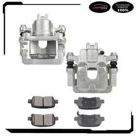 Am835aa576tor Amortors Rear Brake Calipers And Pads With Bracket Set For Honda Pilot Acura Mdx
