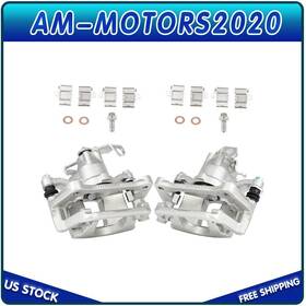 Am843560tor Amortors Rear Pair Brake Calipers Left Rigtht For 2012-2017 Dodge Grand Caravan With Bracket