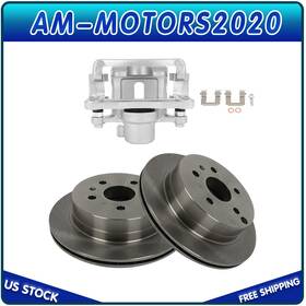 Am848aa384tor Amortors Rear Rotors And Left Brake Calipers For 10-17 Gmc Terrain Chevrolet Equinox