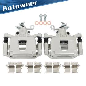 4489000 Aotowner Rear Left And Right Brake Calipers For 2012-2018 Dodge Journey With Bracket
