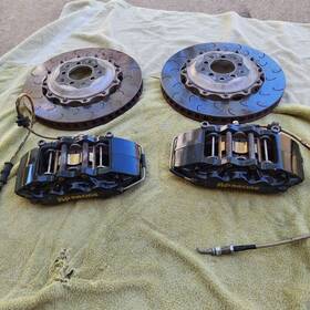 Cp9040-3s0bg Ap Racing 6 Piston Calipers With 2pc Floating J Rotors Bbk Big Brake Kit Cp9040