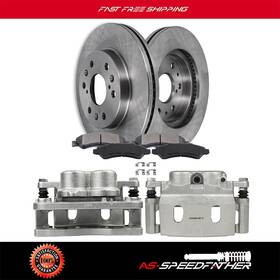 Asf848464r01 As Speedfather 2x Front Brake Calipers Rotor Ceramic Pads Fits 05-08 Chevrolet Silverado 1500