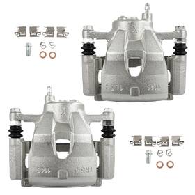 Aup84555501s Asucarparts Front Pair Brake Calipers For 2006-2018 Toyota Yaris Except Se Model With Bracket