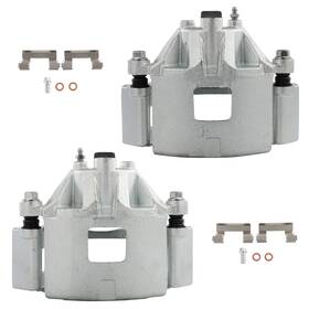 Aup84561101s Asucarparts Front Pair Brake Calipers For 2005 2006 2007 2008 2009 Buick Lacrosse With Bracket
