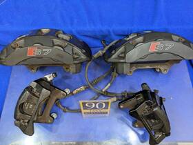 4g8615107 Audi Gradea 13-2017 S7 C7 Front Rear Left Right Brake Caliper Set Of 4 Oem