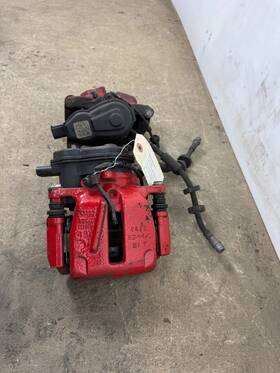 4h0615403 Audi 2011-2018 S8 A8 A8l Rear Left / Right Brake Caliper Red With Motor Oem
