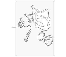 8j0-615-423-e Audi Genuine Disc Brake Caliper