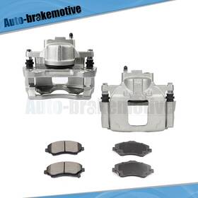 Br835573mo Auto-brakemotive Front Brake Calipers Ceramic Pad Kit For 2008-10 2011 2012 Jeep Liberty Wrangler