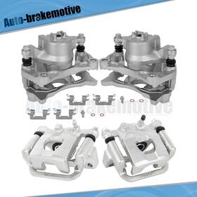 Br839321mo Auto-brakemotive Front And Rear Brake Calipers With Bracket Kit For Nissan Altima 2013 2014-2018