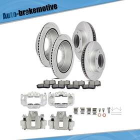Br841771mo Auto-brakemotive Front Rear Brake Calipers And Ceramic Pads Rotor Vented For Toyota Fj Cruiser
