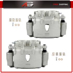 E845617ne01 Auto Engineparts 2pcs Front Brake Calipers With Bracket For 2010-13 14 Cadillac Cts V6 3.6l Awd Rwd