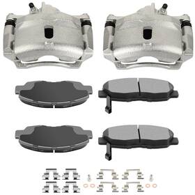 A84841601c Autocomplete Front Brake Calipers And Ceramic Pad Kit Pair Fits 1996 - 09 10 2011 Honda Civic