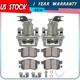 Adp841742s01 Autodayplu Rear Brake Calipers And Ceramic Pads Kit For 2008 2009 2010 2011 2012 Honda Accord