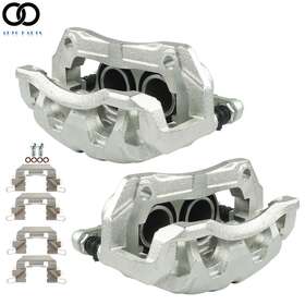 Apo238360 Autoooparts Front Brake Calipers With Bracket Pair 2 For 07-15 Honda Cr-v Crosstour 2.4l 3.5l