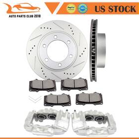 Autopartsclub2018 848cl44001ub 2x Front Brake Calipers Disc/rotors And Ceramic Pads Fits 03-09 Toyota 4runner
