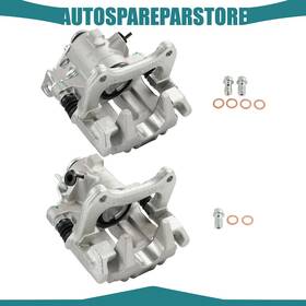 Aus84555701s Autosparepartstore Rear Brake Calipers With Bracket Pair For 2002 2003 2004 2005 Audi A4 Quattro