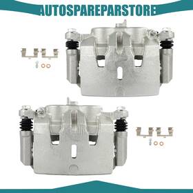 Aus84566601s Autosparepartstore Front Brake Calipers With Bracket Pair For 2014-2019 Acura Mdx 16-19 Honda Pilot