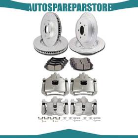 Aus84842701s Autosparepartstore Front Rear Pair Brake Calipers Rotors Ceramic Pads For Chevy Impala 2000-2005